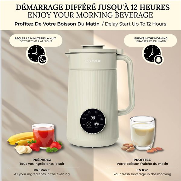 Gotham Steel Cashmere 5-Cup Plant-Based Milk Maker