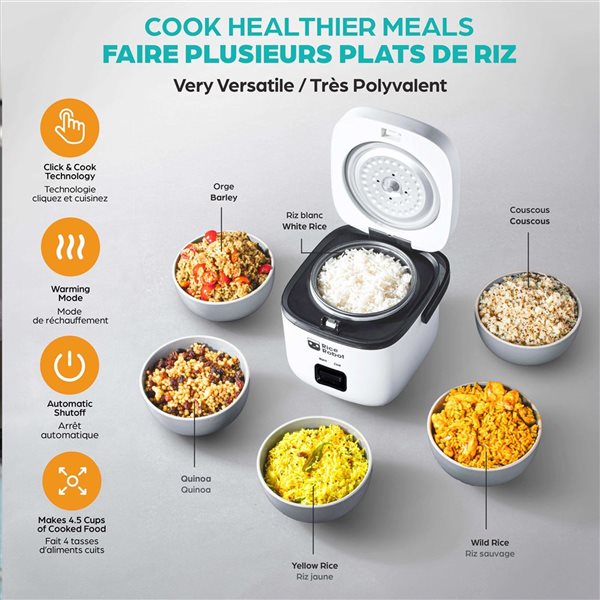 Rice Robot 1-L Rice Cooker with Nonstick Inner Pot