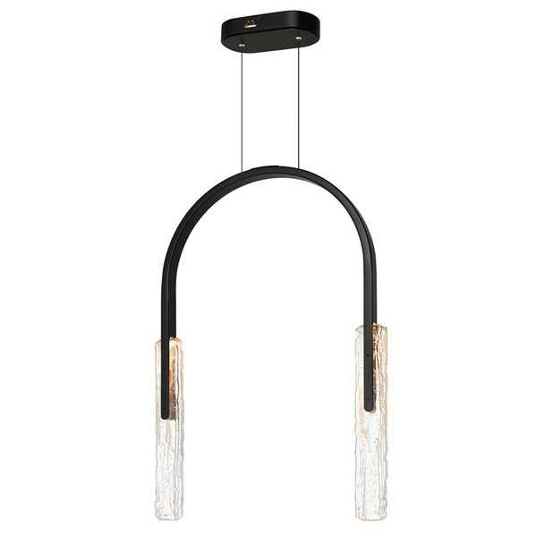 CWI Lighting Curva Contemporary Integrated LED Chandelier 22-in with ...