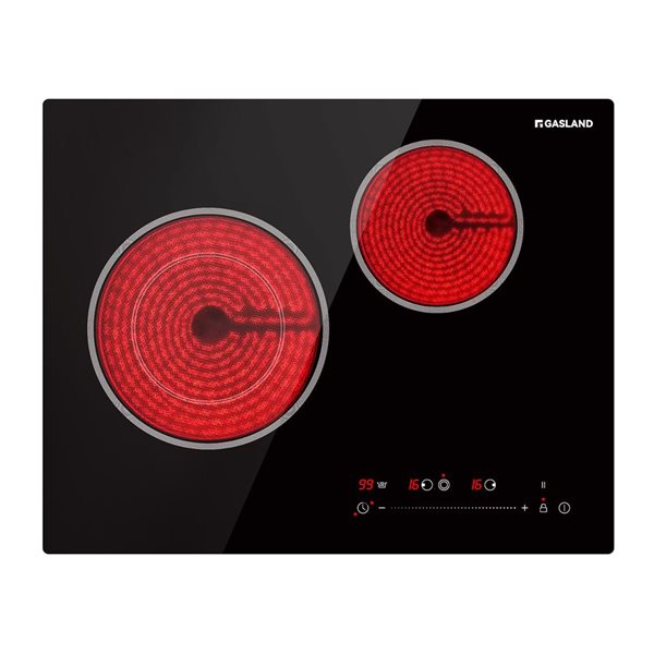 GASLAND 21-in 2-Element Radiant Black Electric Cooktop