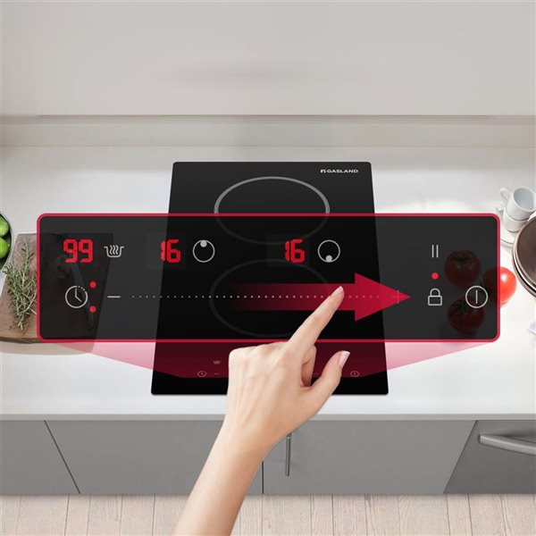 GASLAND 12-in 2-Element Radiant Black Electric Cooktop
