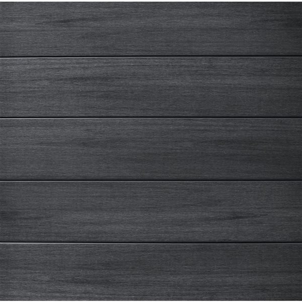 everhome 5.91 x 5.91-ft Midnight Grey Co-Extruded Composite Fence Panel - 10-Pack