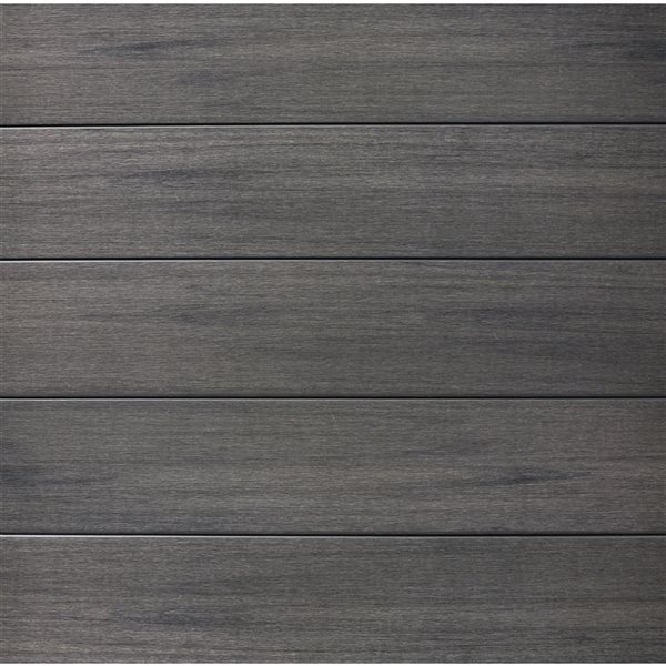 everhome 5.91 x 5.91-ft Manhattan Grey Co-Extruded Composite Fence Panel - 5-Pack