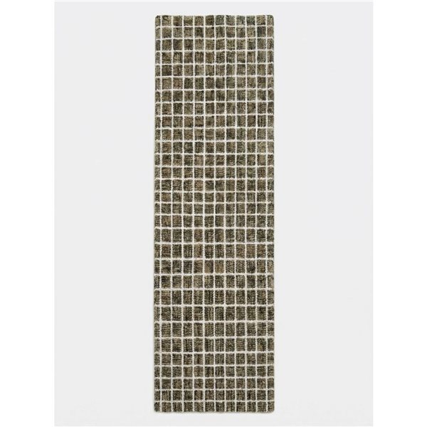 Rug Branch Mojavi 3 x 10-ft Brown/Grey Contemporary Geometric Indoor Rectangular Runner Rug