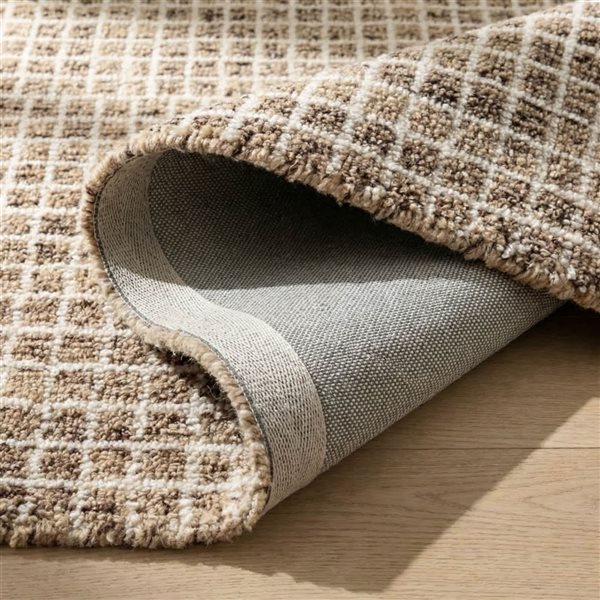 Rug Branch Mojavi 3 x 10-ft Brown/Grey Contemporary Geometric Indoor Rectangular Runner Rug