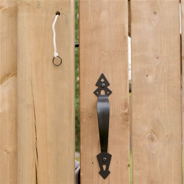 Nuvo Iron 5-Piece 5-in Galvanized Steel Gate Hardware Kit