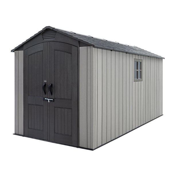 Small Rona Sheds LIFETIME 7 x 14-ft Outdoor Resin Storage Shed 60475 | RONA