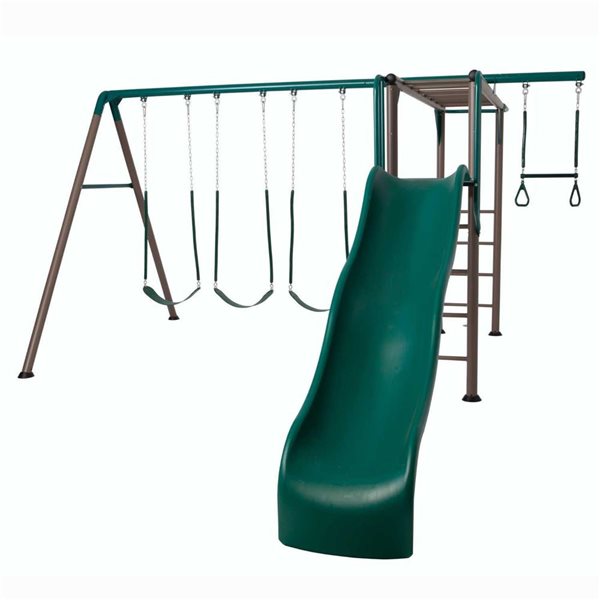 LIFETIME Earthtone Metal Monkey Bar Adventure Swing Set