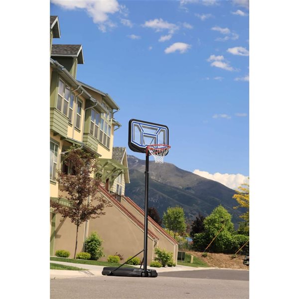 LIFETIME 44-in Polycarbonate Adjustable Portable Basketball Hoop