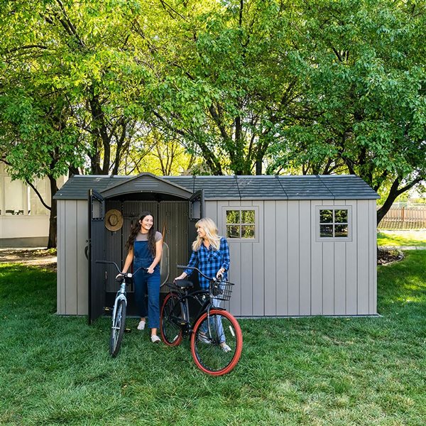 ⅲ LIFETIME AH42/B1 16GB ストレージ無 LIFETIME 16.5 x 7-ft Side Entry Outdoor Resin Storage Shed 60478
