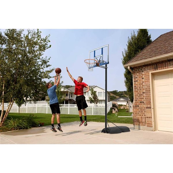 LIFETIME 44-in Polycarbonate Adjustable Portable Basketball Hoop