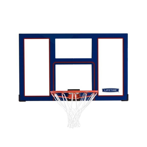 LIFETIME 48-in Polycarbonate Basketball Backboard and Rim Combo 90718 ...