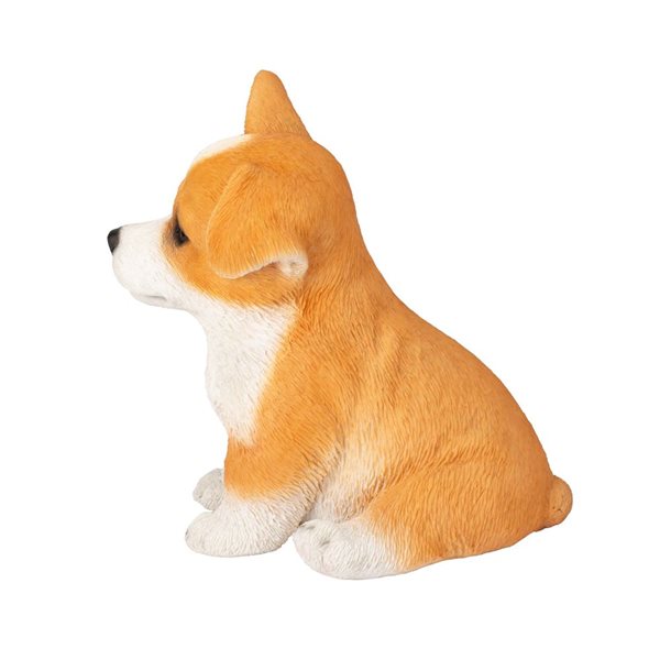 SoReal Corgi Decorative Puppy Figurine for Home and Office - Yellow