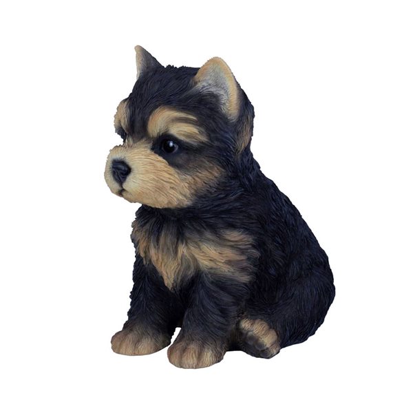SoReal Yorkshire Terrier Puppy Decorative Figurine for Home and Office - Brown