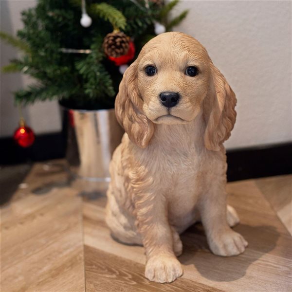 SoReal Golden Cockapoo Decorative Figurine for Home and Office - Brown