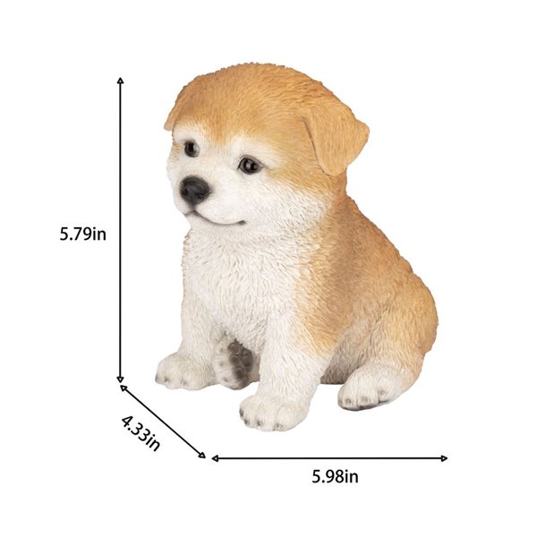 SoReal Akita Decorative Figurine for Home and Office - Brown