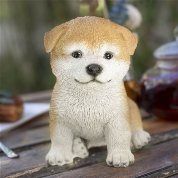 SoReal Akita Decorative Figurine for Home and Office - Brown