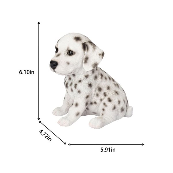SoReal Dalmation Puppy Decorative Figurine for Home and Office - White