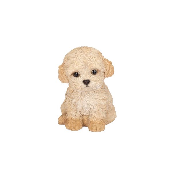 SoReal Labradoodle Puppy Decorative Figurine for Home and Office - Brown