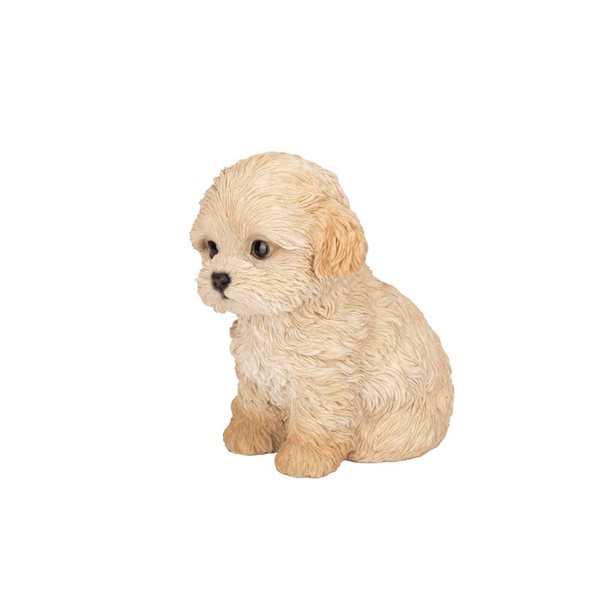 SoReal Labradoodle Puppy Decorative Figurine for Home and Office - Brown
