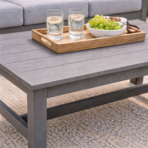 Muskoka 6-Pcs Resin Deep Seating Patio Set w/ Coffee Table - Grey