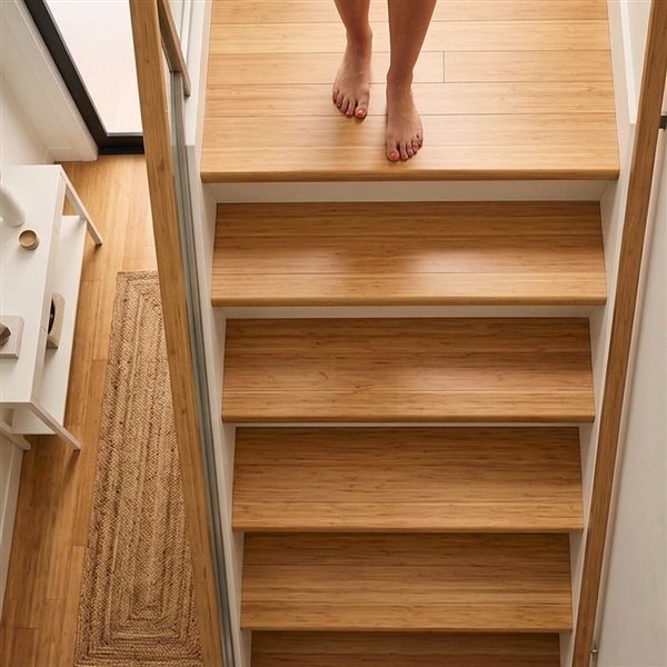 Bamboo Design & Architecture Bamboo Flush Stair Nosing Moulding 3.6 x 72-in - Mocha