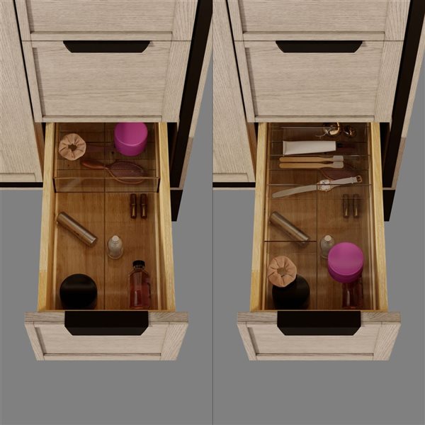 Spa Bathe Theo 36-in Silvered Grey Single Vanity with White with Grey Specks Engineered Stone Top