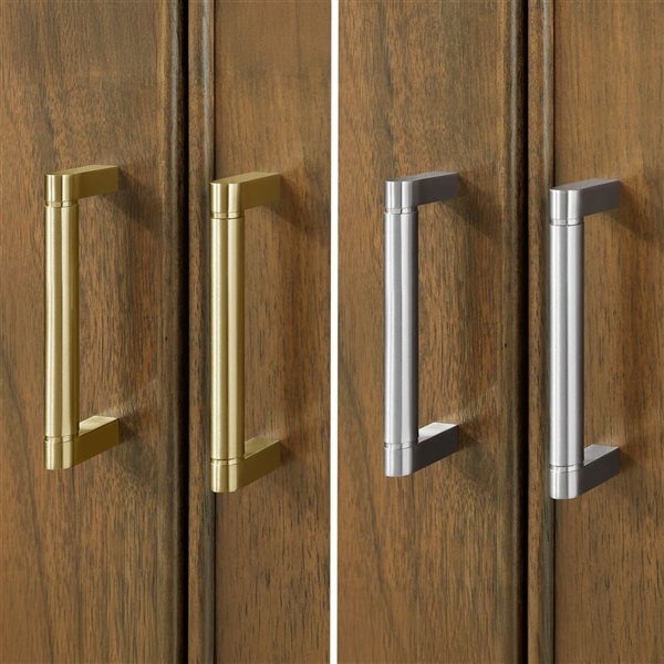 OVE Decors Juliette Freestanding Bathroom Vanity w/ White Quartz Top 30-in - Warm Walnut