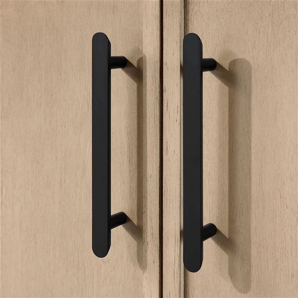 OVE Decors Solas Freestanding Bathroom Vanity w/ White Engineered Stone Top 48-in - Sahara Birch