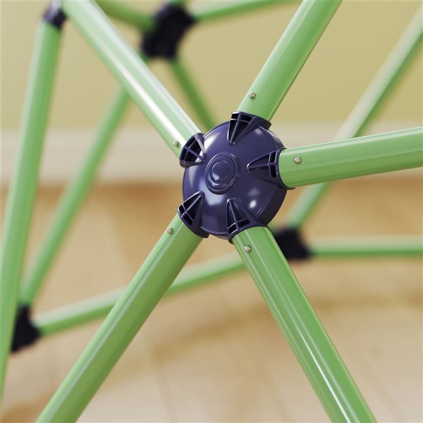 Qaba 6-ft Green Indoor & Outdoor Geometric Dome Climber Jungle Gym for Kids