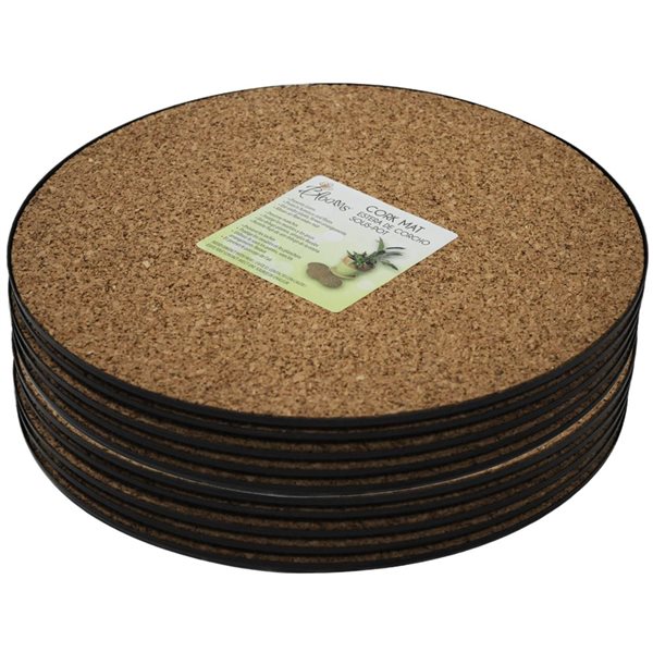 Blooms 10-Piece 12-in Plant Cork Pad