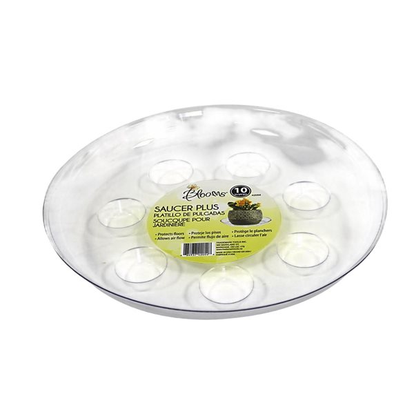 Blooms 10-Pack 10-in Plastic Plant Saucer