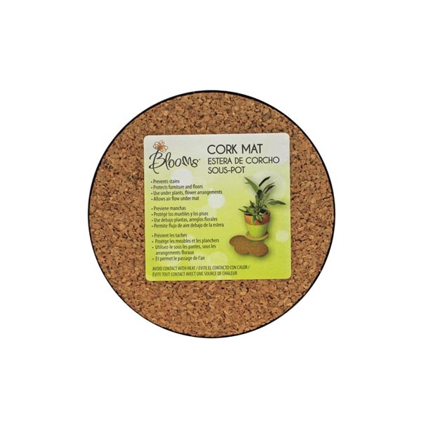 Blooms 10-Piece 6-in Plant Cork Pad