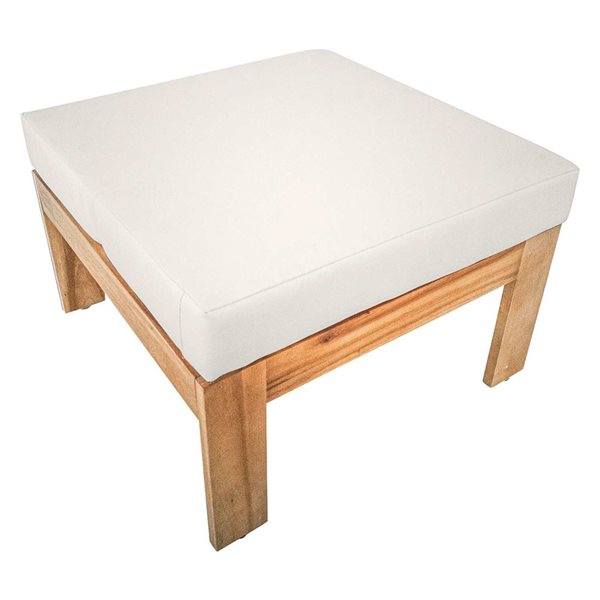 Deko Living Maya 5-Piece Wood Frame Patio Sofa Set with LED Solar Unit