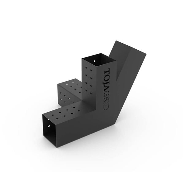 Toja Grid Trio 30 Left and Right Pergola Brackets for 4x4 Wood Posts - 2-Pack