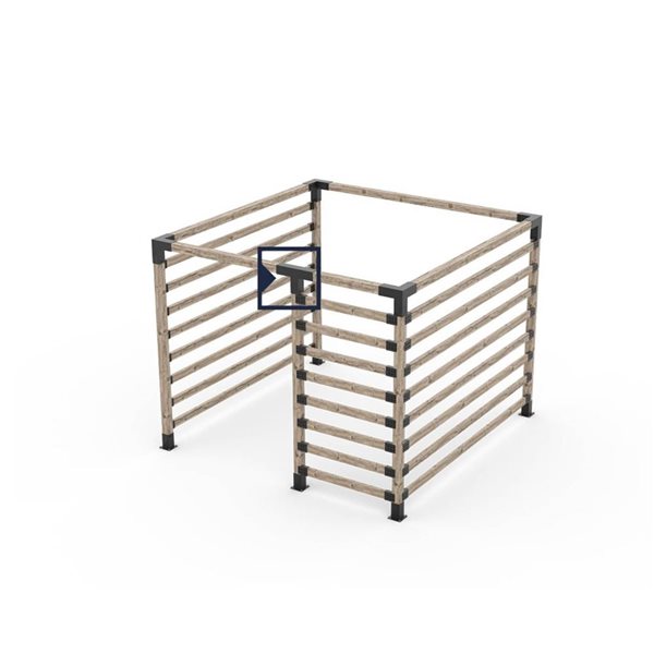 Toja Grid Duo T Pergola Bracket for 4x4 Wood Posts