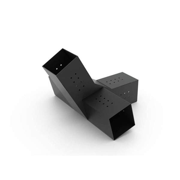 Toja Grid Peak Quad 30 Pergola Bracket for 4x4 Wood Posts