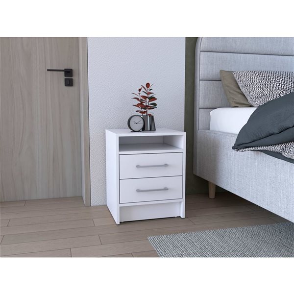 RTA Eter Nightstand - White