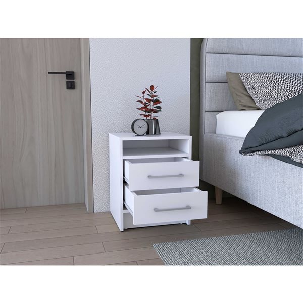 RTA Eter Nightstand - White