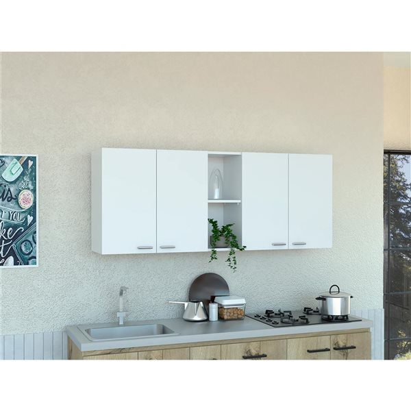 RTA Portofino 150 Wall Cabinet - White