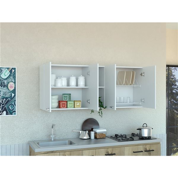 RTA Portofino 150 Wall Cabinet - White