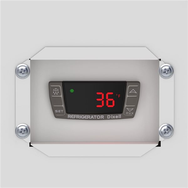 Koolmore Commercial Milk Cooler 34-in - Stainless Steel & White