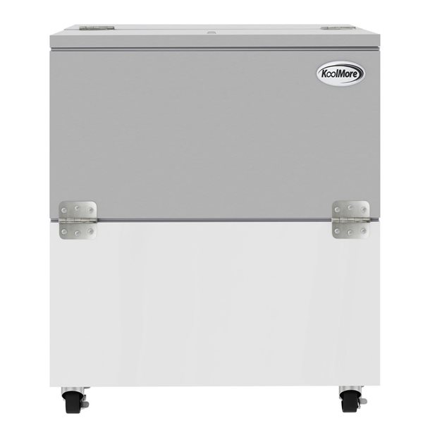 Koolmore Commercial Milk Cooler 34-in - Stainless Steel & White