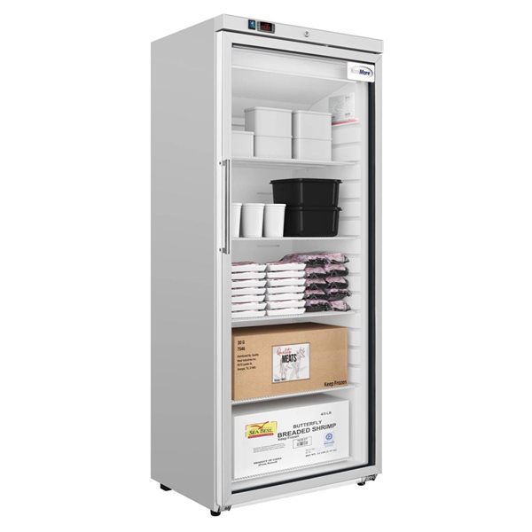 Koolmore Commercial Reach-In Freezer with Glass Door, 30-in, 21-ft³ - White