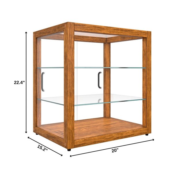 Koolmore 3-Tier Square Wooden Bakery Display Case 20-in