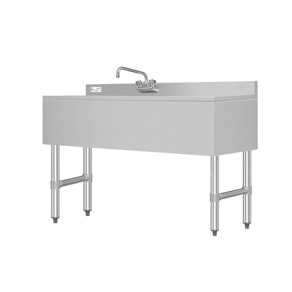 KoolmoreCommercial Under-Bar Sink 48-in Three-Compartment