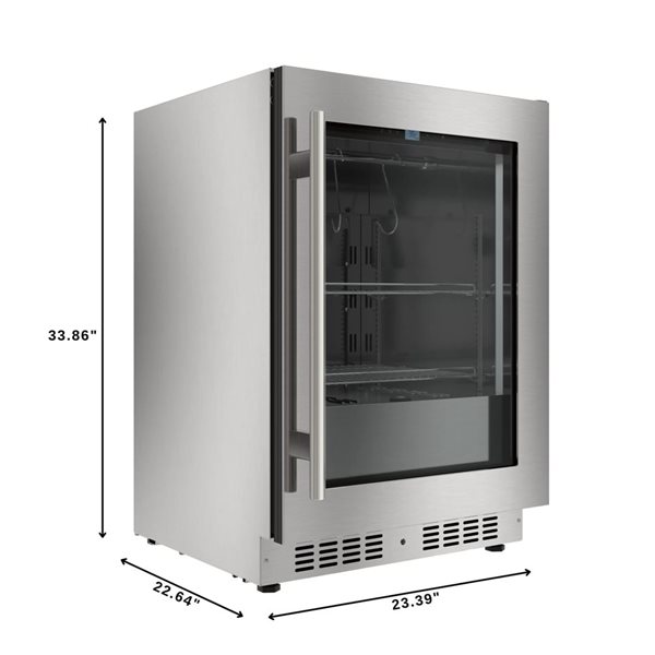 Koolmore Reserve Undercounter Dry Aging Refrigerator 24-in - Stainless Steel