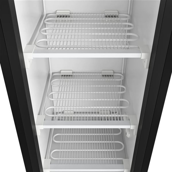 Koolmore Slim Commercial Merchandiser Freezer, 17-in, 6.5-ft³, Manual Defrost - Black