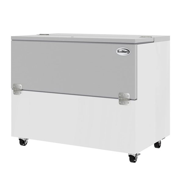 Koolmore Commercial Milk Cooler 49-in - Stainless Steel & White