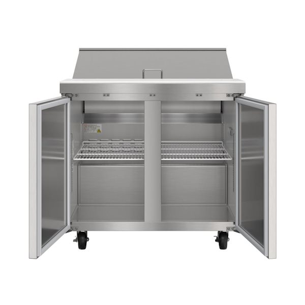 Koolmore Commercial Refrigerated Salad and Sandwich Prep Table 2-Door 36-in